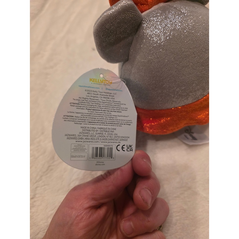 Disney 100 Minnie Mouse Squishmallow 5" Silver Glitter Plush NWT Authentic - Picture 5 of 7